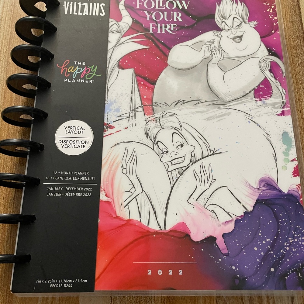 Happy Planner Disney Villains 2022 Classic Planner